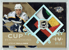 07-08 UD Upper Deck The Cup Foundations  Steve Sullivan  /10  Quad Patches