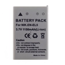 Battery 3.7V For EN-EL5 Nikon Coolpix P3 P4 P80 P90 P100 P500 P510 Camera