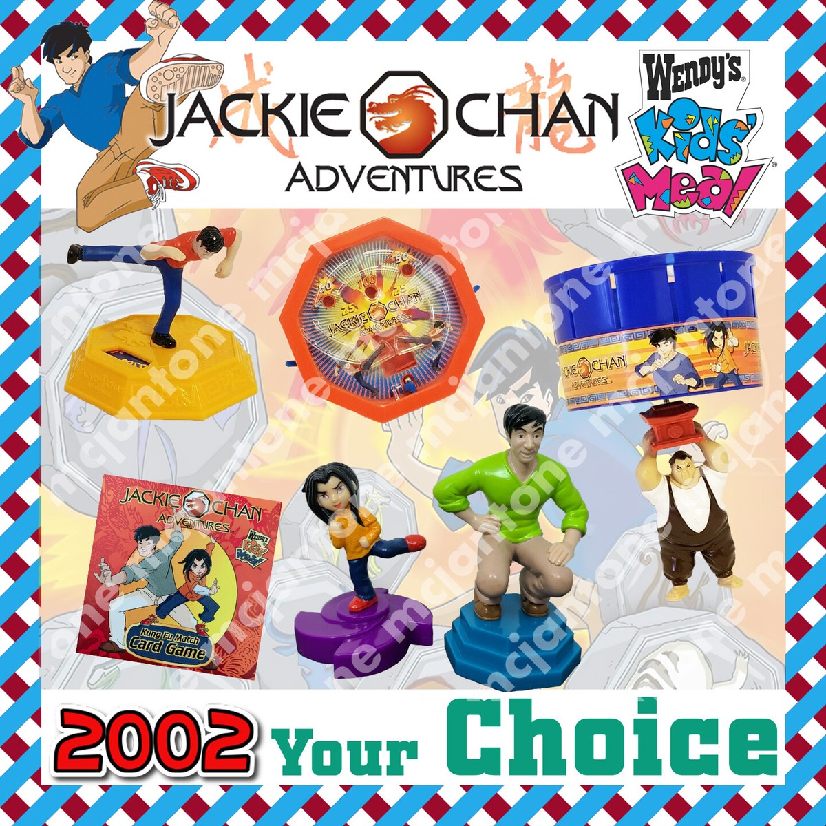 Wendy's 2002 JACKIE CHAN ADVENTURES Martial Arts CARTOON Jade YOUR