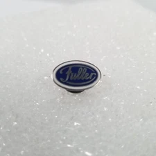 Fuller Brush Company Service Pin 50s Blue Enamel White Border Oval Shape. 1/2"