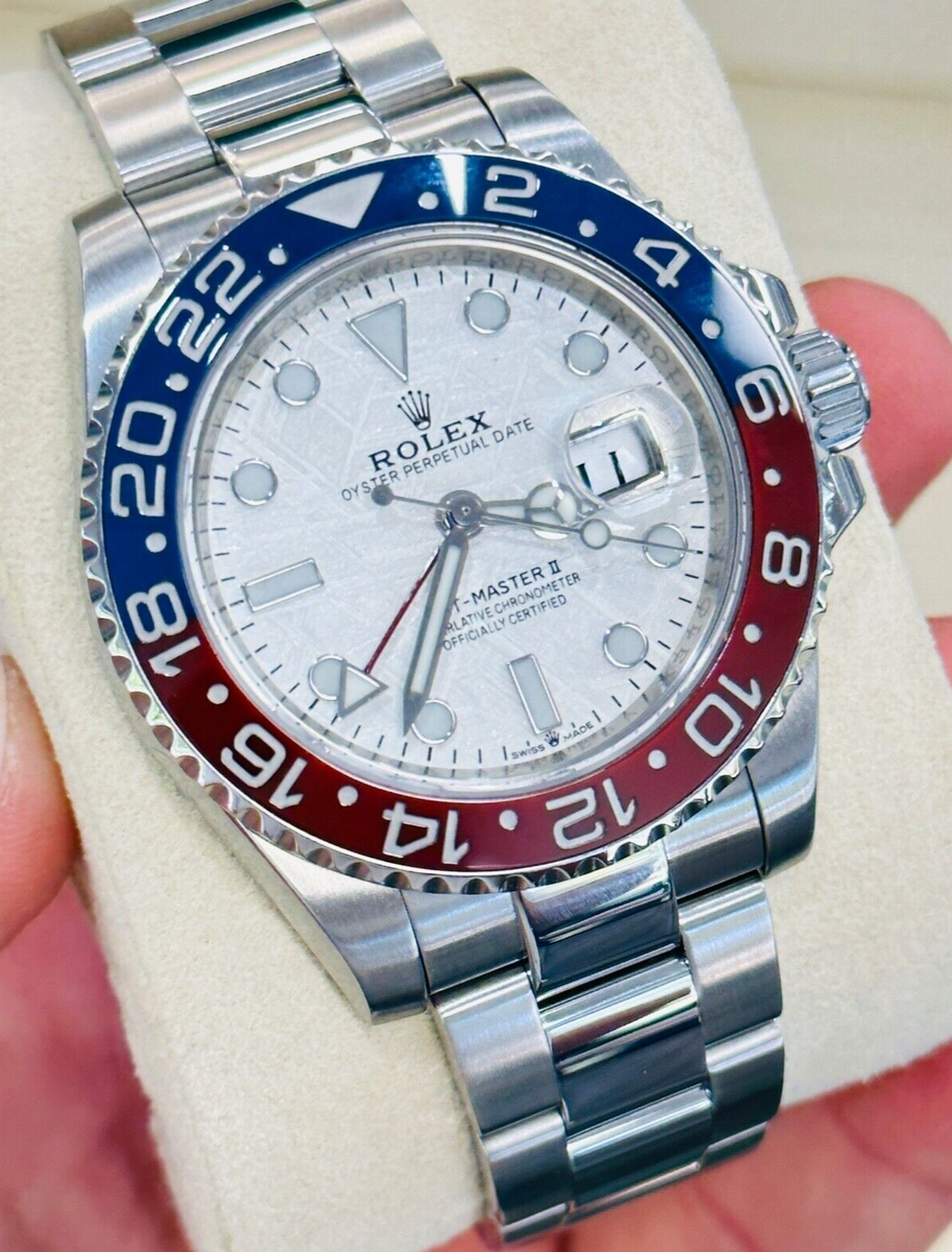 Rolex GMT-Master II 116710LN CUSTOM METORIET Dial Bezel Stainless Steel  Watch