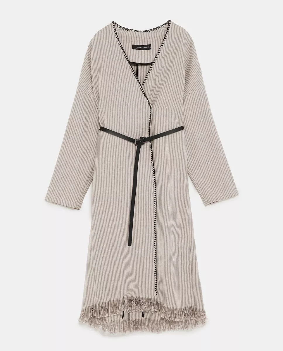 Zara linen coat sale