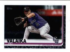 PAT VALAIKA 2019 TOPPS SERIES TWO #621 BLACK PARALLEL #37/67 AY9225
