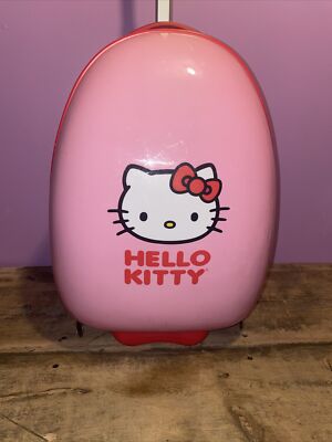 Heys HELLO KITTY Hard Shell Girls Carry On Rolling Suitcase Luggage Wheeled  18