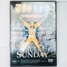NEW Any Given Sunday (DVD, 1999) Al Pacino, Dennis Quaid - Drama Comedy Sport