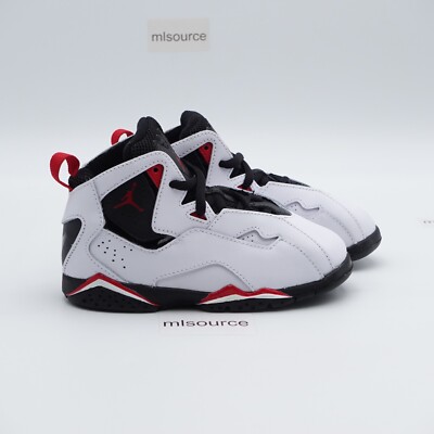 Jordan True Flight Sneakers 343797-160 White/Varsity Red Size 10