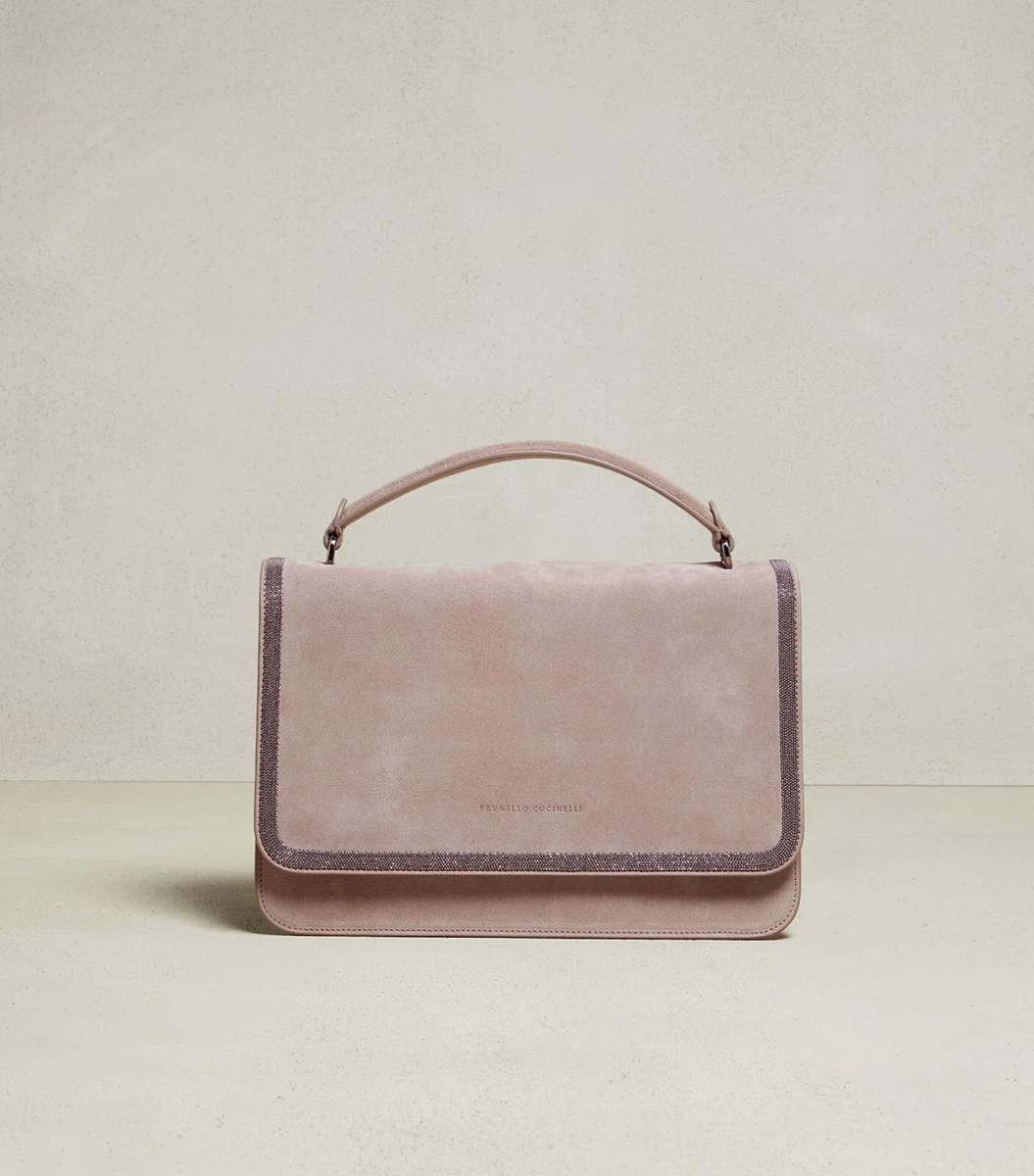 BRUNELLO CUCINELLI - Suede Leather Shoulder Bag