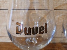 Duvel Glasses Glass GOLD Belgian Lager Beer Large 330ml Stemmed - BRAND NEW
