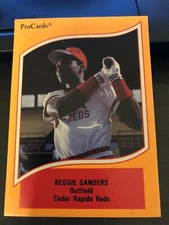 1990 ProCards A & AA Minor League Stars Reggie Sanders #128 (C5)