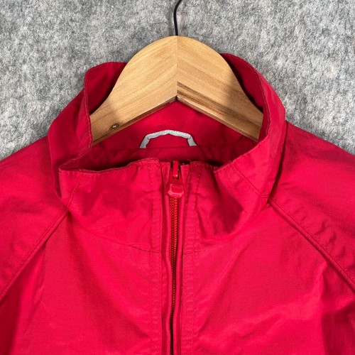 Helly Hansen Jacket Womens Large Red Bomber Logo Lined Casual Rain Coat - Picture 5 of 17