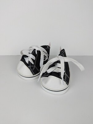 B.A.B. Build-A-Bear Converse Shoes Teddy Bear Black White