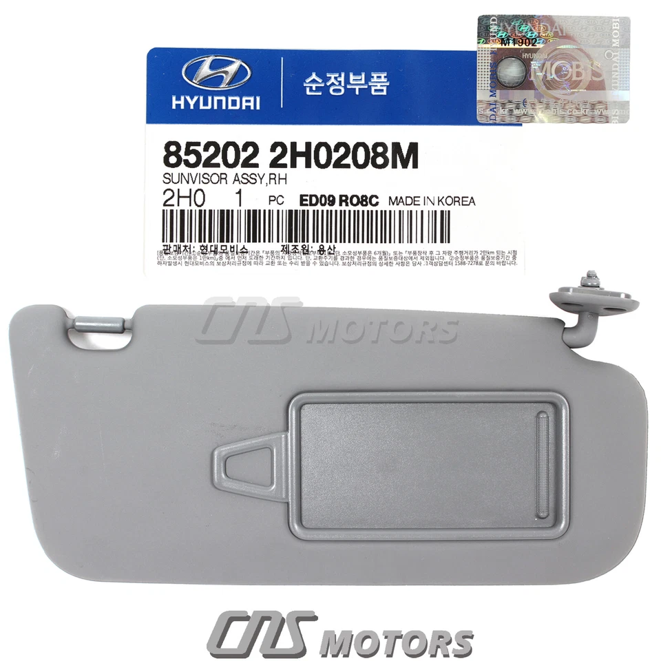 ⭐GENUINE⭐ Sun Visor Passenger RH for 2007-2010 Hyundai Elantra 852022H0208M OEM Foto 4 de 4