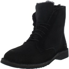 ugg quincy lace up chestnut suede
