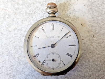 VINTAGE TASCHENUHR -MADE BY ELGIN - ATLAS WARREN CHICAGO - ERSATZTEILE REPARATUREN