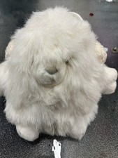 Christmas Russ Berrie Snow Puff Plush 11" White Shiny Stuffed Holidays FAST SHIP