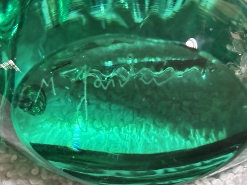 Vintage Miloslav Janku Czech Glass Fish 4” Long Signed - Picture 4 of 4