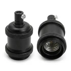 Vintage Black Screw Thread DIY Light Socket Vintage Copper Edison Retro Pendant