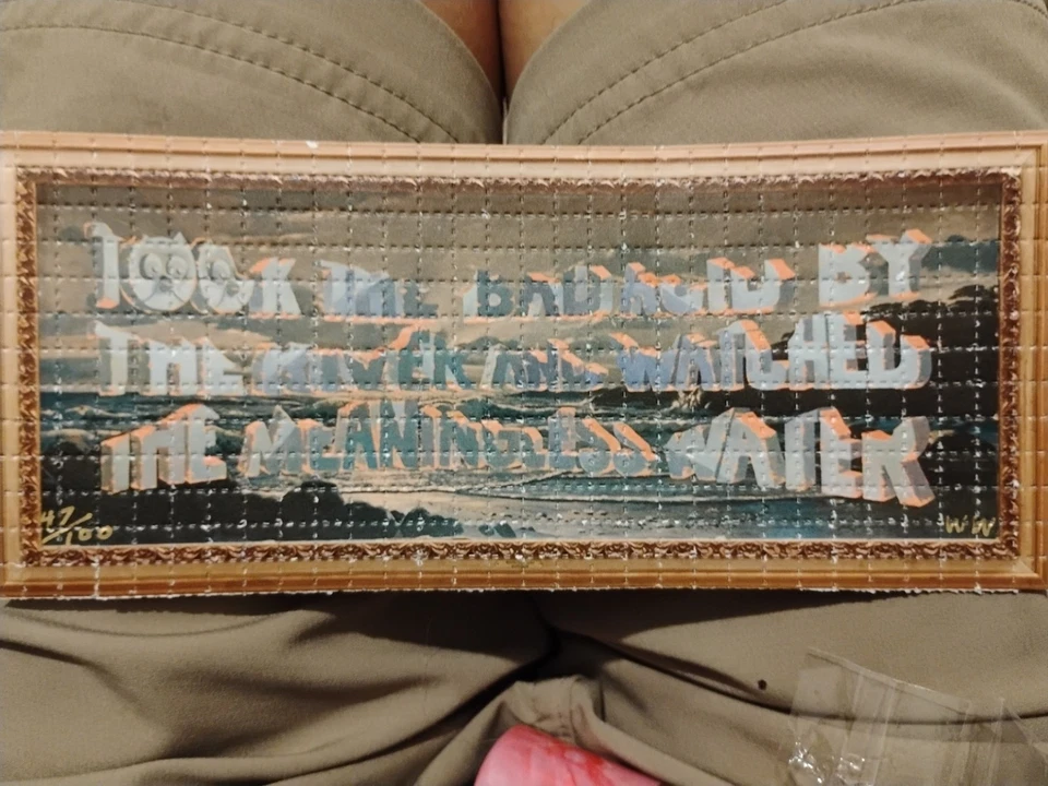 Took The Bad Acid By The River And Watched - Wayne White 2019 variante BLOTTER - Imagem 3 de 4