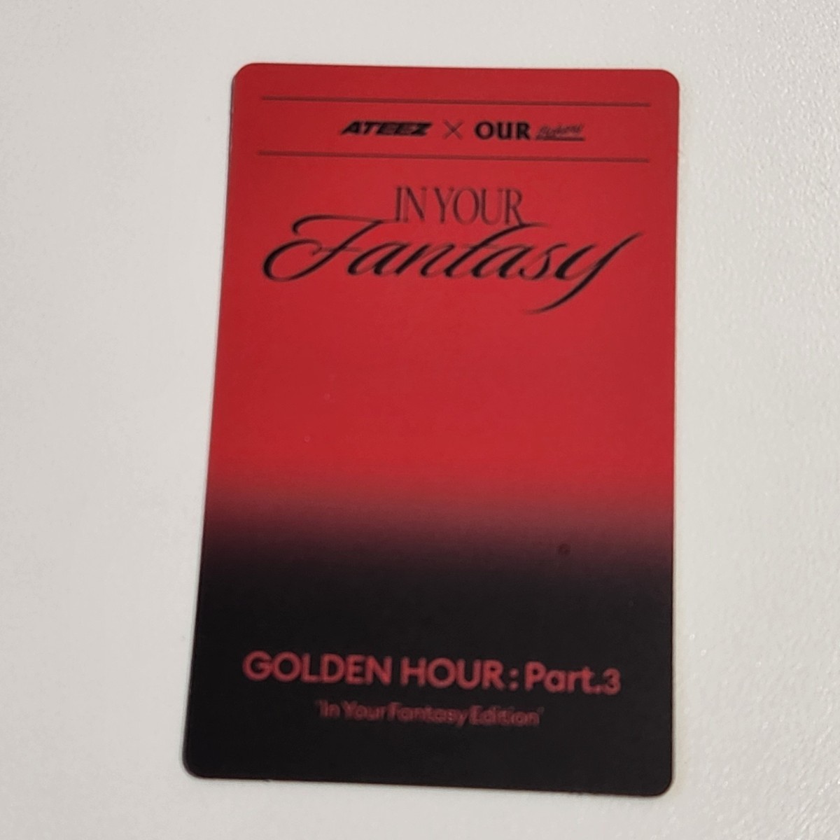 ATEEZ LUCKYDRAW PHOTOCARD [GOLDEN HOUR: PART.3] IN YOUR
