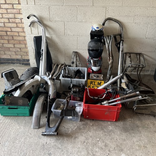 MOTORCYCLE AUTOJUMBLE JOB LOT mostly Japanese MAKES LEVERS CLAMPS ...