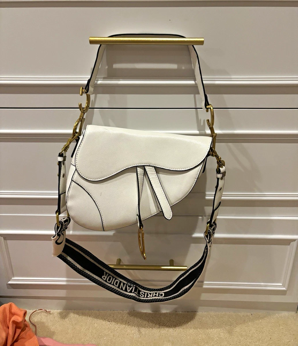 Dior White Leather Exterior Bags & Handbags for Women for sale | eBay