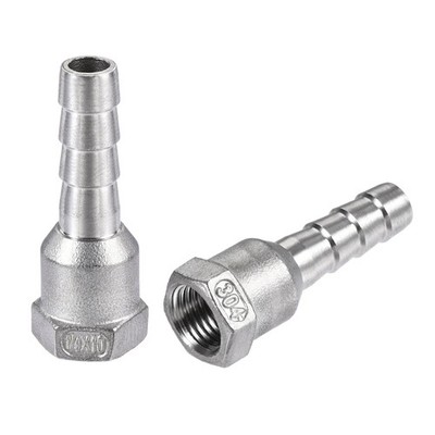 Edel Schlauchtülle Fitting Kupplung 10mm Barb x G1/4 Innengewinde Rohradapter