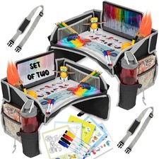 Kids Travel Tray for Car - Car Seat Tray for Kids, Road Trip Essentials Must ...