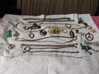 Lot 190 grams Vintage 925 Sterling Silver Mixed Jewelry Rings Necklaces Earrings