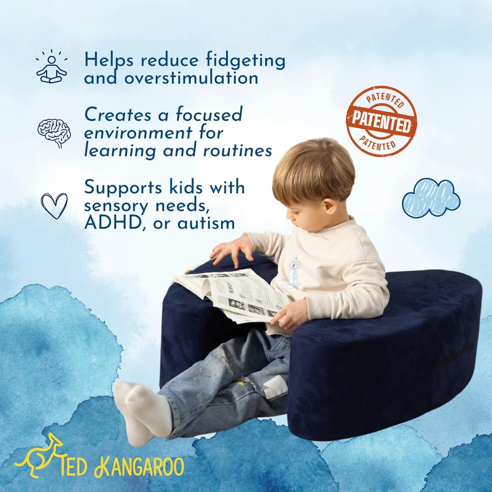 Asiento de compresión suave sensorial - Silla de compresión calmante para niños con N... Foto 3 de 4