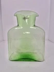 Blenko Handcrafted Glass Spring Green 384 Water Bottle 8” Pitcher Vase W/label
