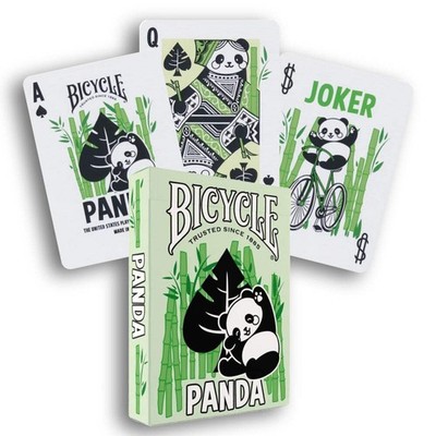 Bicycle Panda Spielkarten Pokergröße Grün Limited Edition USPCC