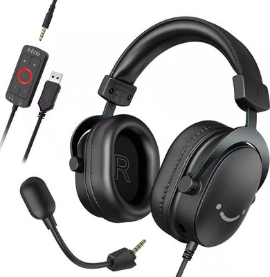 FIFINE - Gaming USB Headset with 7.1 Surround Sound for PS5/Xbox/Switch, Ampl...