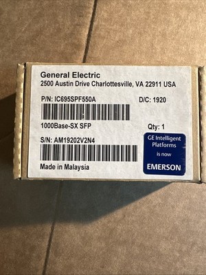 GE IC695SPF550A 1000Base-SX SFP Module RX3i Gigabit Fiber NEW