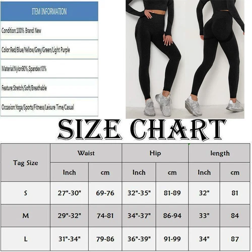 Hochtaillierte Damen-Yogahose Anti-Cellulite zerknitterte Butt-Leggings Push Up FITNESSSTUDIO - Bild 34 von 42