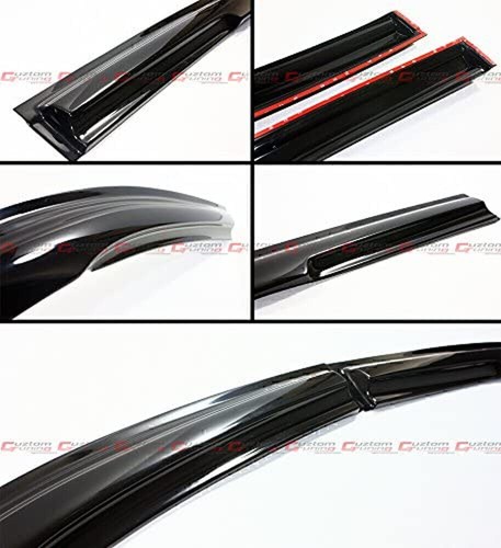Para Honda Civic 2006-2011 viseras para ventana estilo Mugen protectores solares deflector - Imagen 2 de 19