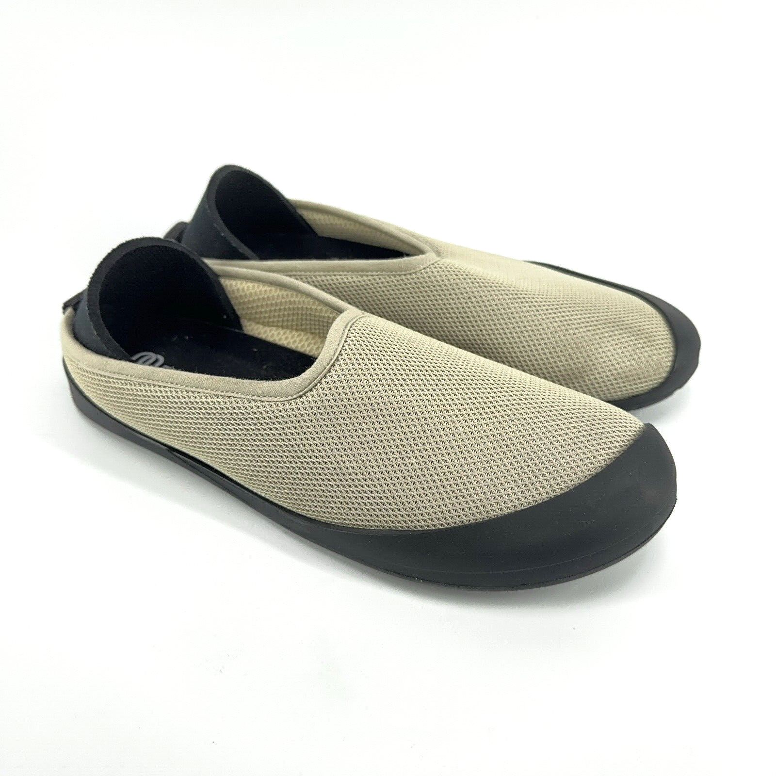 SAOLA Scarpe estive solari Mahabis pantofola ibride beige rete avorio suola nera US 8 EU 39