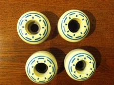 4 Vintage Roller Skate / Skateboard Wheels - marked 54 x 36 1  NEW - Old Stock