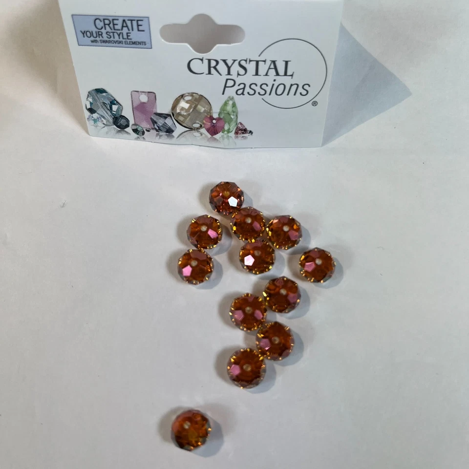 LIQUIDACIÓN ¡Al por mayor! 10 paquetes 120 piezas Swarovski Elements Rondelle bronce 8 mm Foto 2 de 4