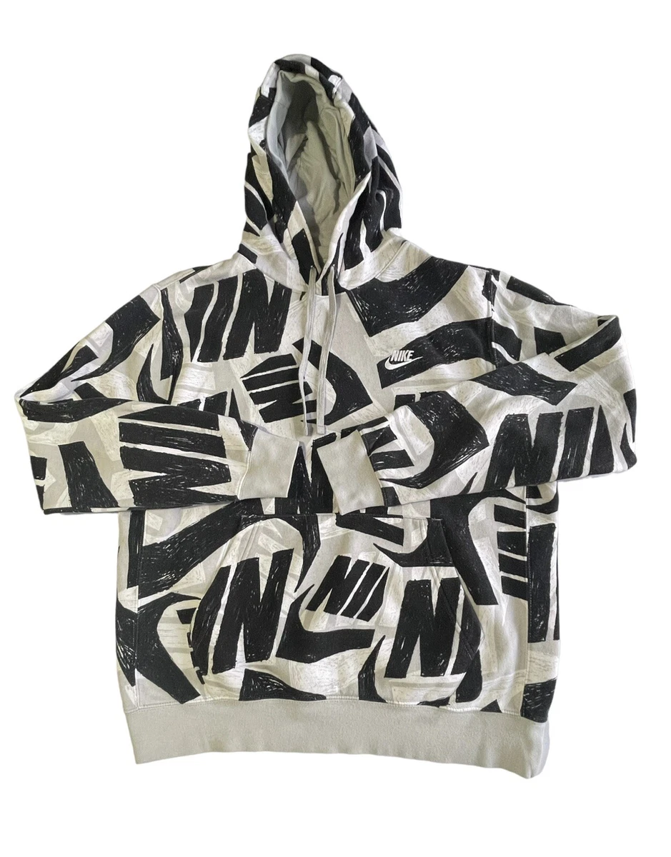 Nike all hotsell over logo sweatshirt