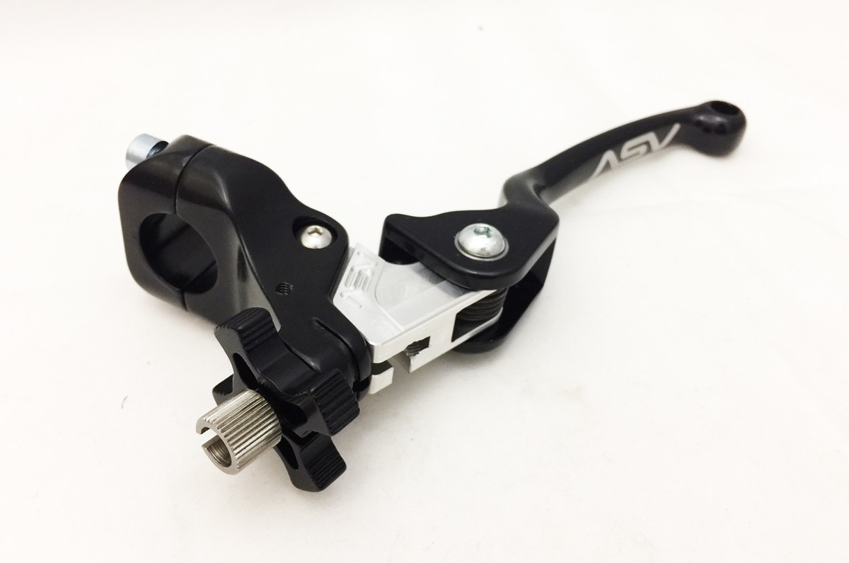 ASV F3 Shorty Black Front Brake Clutch Perch Levers Pair Suzuki LT-R LTR 450