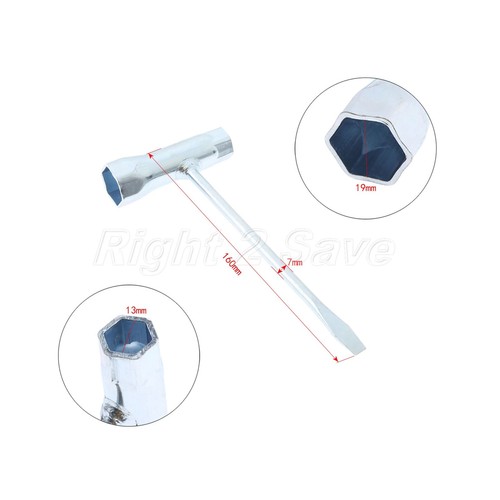 New Chainsaw T Wrench Socket Spark Plug Wrench Screwdriver For STIHL Husqvarna - Foto 7 di 12