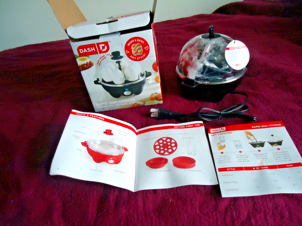 Dash Rapid Electric Egg Cooker with 6-Egg Capacity New in Box