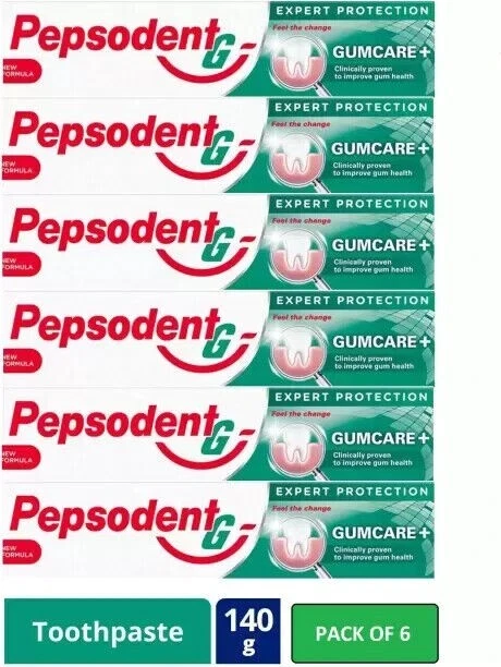 PEPSODENT Expert Protection Gum Care+ Toothpaste (140g each, Pack of 6)buy2of 5% - Image 3 of 4