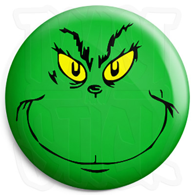 The Grinch That Stole Christmas - 25mm Button Anstecker - Dr. Seuss Xmas Film Book 