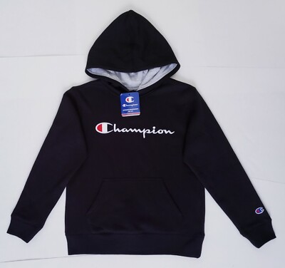 CHAMPION Boys Pullover Hoodie Fleece Youth Size Small 8-10