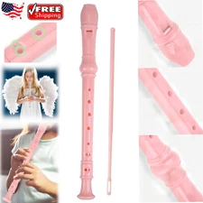 Soprano Recorder Instrument Fingering 8 Hole Flute for Beginners Kids Student US