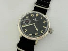 Rolex California Military Style WWII Vintage Swiss Amazing Art Deco Silver Watch