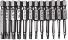 12pc 14 Tamper Proof Torx Security Screwdriver Bit Set For Drill Impact Driver 12pc 14 Tamper Proof Torx Security Screwdriver Bit Set For Drill Impact Driver