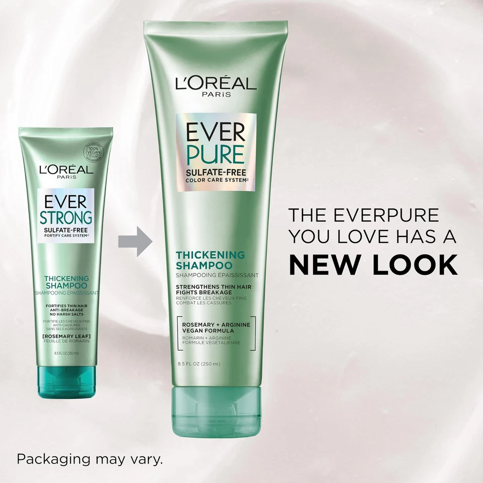 3-PK L'Oreal Paris Thickening Sulfate Free Conditioner Rosemary EverPure, 8.5 oz - Image 3 of 4