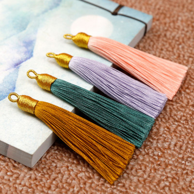 Lot De 50 Glands En Soie Glacée 8cm Pour Création De Bijoux - Multicolore - Neuf